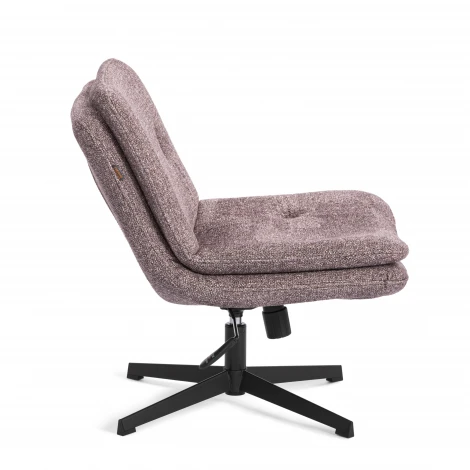 Кресло лаунж Oslo/Осло крестовина, велюр/букле, VT shape wood rose Tetchair 25434