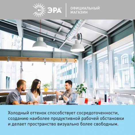 Лампочка светодиодная E27 с переходником на E40 80W ЭРА LED POWER T140-80W-6500-E27 с переходником на E40/E40 R