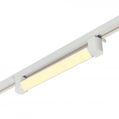 Трековый однофазный светодиодный светильник 16W 220V MyFar Лайнс MT0112-16W3K-W