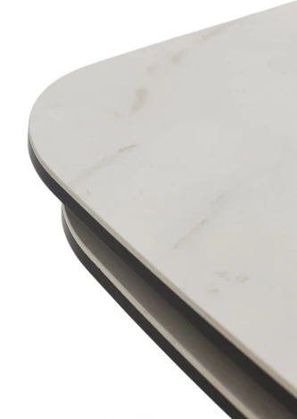 Стол ПАЛАСИО (PALACIO) 180 цвет KL-188 Контрастный мрамор матовый, итал керамика/ ШАМПАНЬ, ®DISAUR M-City 64341