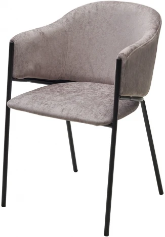 Стул M-City ДИЛЛ, цвет RAIN 11 капучино, велюр / черный каркас