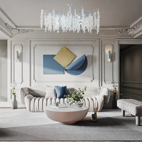 Потолочная люстра на штанге Arte Milano Milano-1 23111.1200.18.E14.D CR (220V)