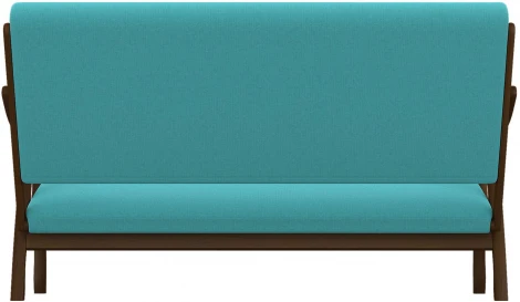 Диван Вега 10 ткань бирюза, каркас орех от фабрики Mebelik