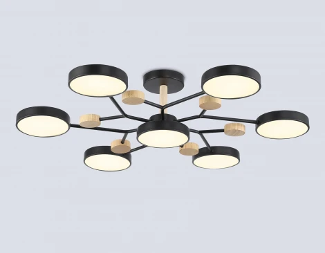 Потолочная люстра светодиодная на штанге с регулировкой цветовой температуры Ambrella COMFORT FL4866 (220V)