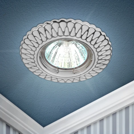 Встраиваемый точечный светильник ЭРА ST4 CH/WH /1 (12V, круглые)