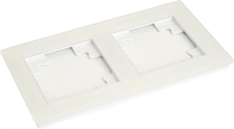 Рамка на 2 поста (белый) Stekker Катрин 49595