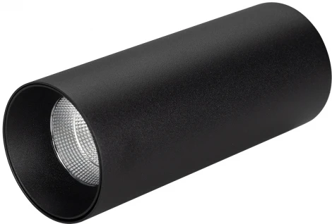 Накладной светильник LED SP-POLO-SURFACE-R65-8W Warm3000 (BK-BK, 40 deg) (Arlight, IP20 Металл, 5 лет) 027506 POLO