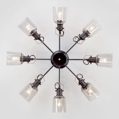 Потолочная люстра на штанге Eurosvet Astor 70111/8 черный (220V)