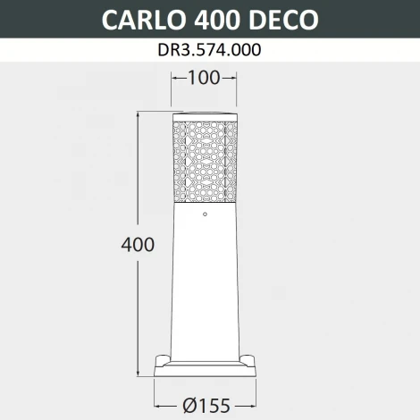 Наземный светильник Fumagalli Carlo Deco DR3.574.000.WXU1L (220V, круглые, IP55)