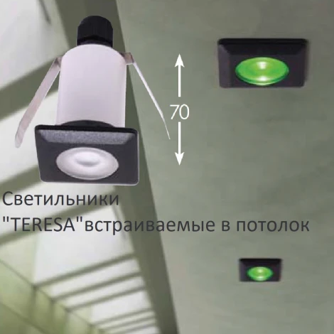 Встраиваемый светильник уличный Fumagalli Teresa 2L2.000.000.AXZ1L (220V, круглые, IP67)