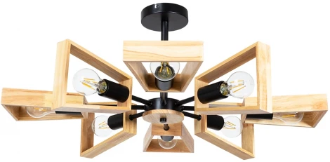 Потолочная люстра на штанге Arte Lamp Brussels A8030PL-8BK (220V)