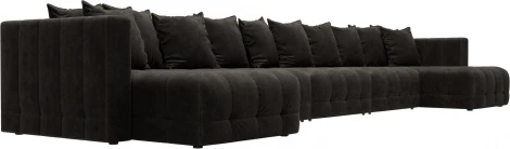 Диван П-образный Лига-052 НПБ МегаЛонг Лига Диванов (Велюр) арт.128878