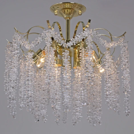 Потолочная люстра хрустальная на штанге Reluce 02384-0.3-5+2 FFG (220V)