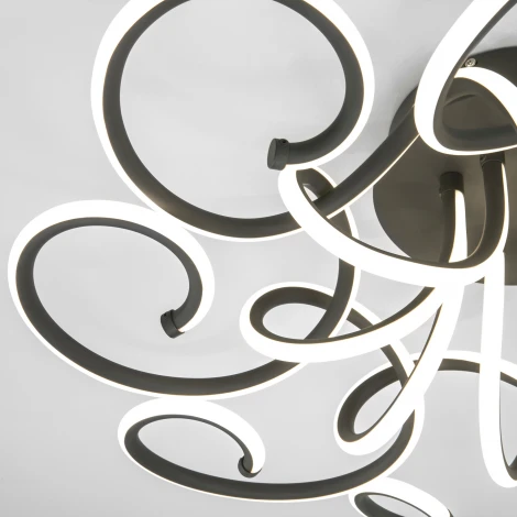 Потолочная люстра Eurosvet Smart Rosca 90236/8 чёрный кофе