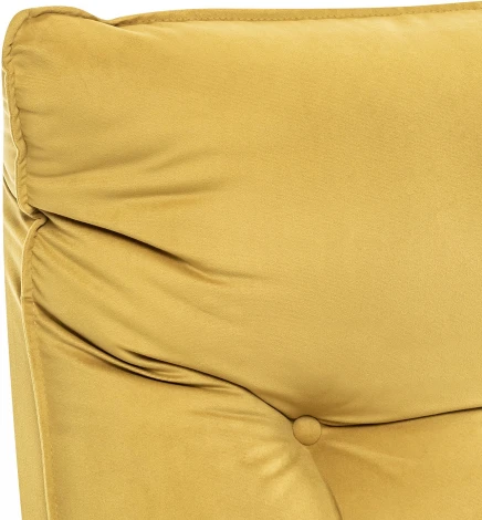 Кресло-трансформер Leset Оливер (Фанера,Березовый шпон,Металл,Велюр/Желтый) арт.2500000118593