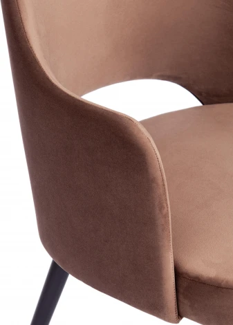 Обеденный стул Tetchair VALKYRIA (Ткань,Металл/Коричневый,Черный )