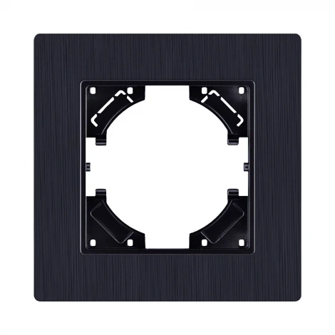 Рамка 1-постовая черный Kollinger Eleganz Plex EP1BK