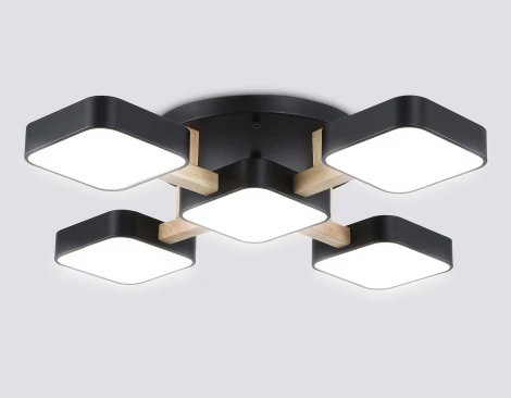 Потолочная люстра светодиодная на штанге с регулировкой цветовой температуры Ambrella COMFORT FL4883 (220V)