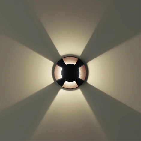 Встраиваемый грунтовый светильник Odeon Light Wald 6662/3GL3 черный/металл IP67 LED 3W 4000K 12V/24V (круглые)