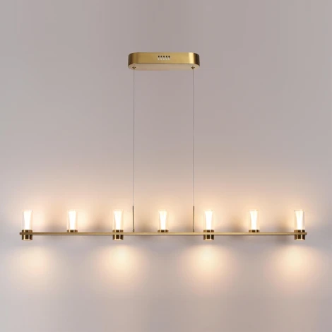 Подвесной светильник Odeon Light Defance 7144/45L античная бронза/акрил/металл IP20 LED 40W 2470Лм 3000K 180° 220V