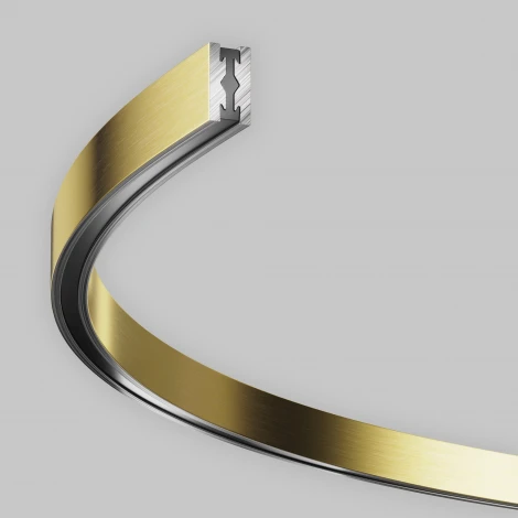 Шинопровод магнитный Flarity полукруг латунь 80 см Maytoni Busbar trunkings Flarity TRX154-SR-D800-BS (24V)