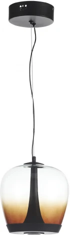 Подвесной светильник ST Luce Ripple SL6014.413.01 Черный/Коричневый, Черный LED 1*17W (220V, на тросе)