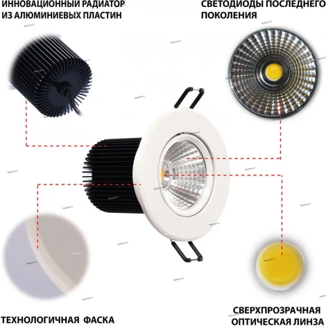 Встраиваемый точечный светильник MW-Light Круз 637013701