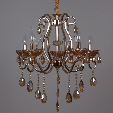 Подвесная люстра Reluce 02315-0.4-05 FGD+GC (220V, на цепи, подсвечник, свеча)