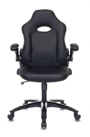 Кресло игровое Zombie VIKING-1N черный эко.кожа крестовина пластик