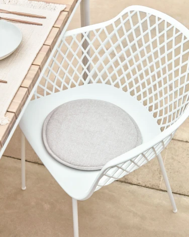 Обеденный стул La Forma (ex Julia Grup) Quinn (Белый/ Полипропилен,Пластик,Металл,Сталь)