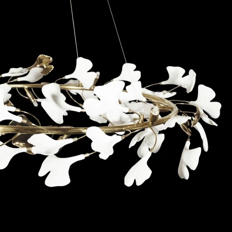 Подвесная люстра Loft It Fleur 10124/10 (220V, на тросе, цветы, кольцо)