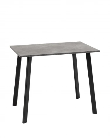 Стол Альва 90х60 см столешница Камень Темный подстолье 9005 Stool Group УТ000043211