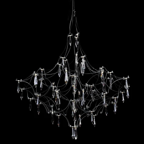 Подвесная люстра Loft It Mira 10259/800 Silver Asfour (LED, 220V, на тросе)