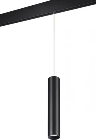 Трековый светильник низковольтный диммируемый Novotech Flum 359500 SHINO черный LED 12W 48V 3000-6500K (круглые)