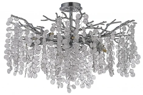Потолочная люстра хрустальная на штанге Dio D`arte Tavenna Nickel Tavenna H 1.3.76.102 N (220V)