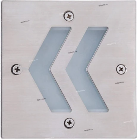 Светильник уличный встраиваемый в стену светодиодный Horoz Oniks, 1 лампа, никель с белым