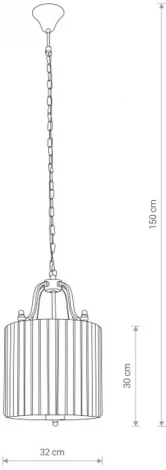 Подвесная люстра Nowodvorski Boston White/Chrome 8152 (220V, на цепи, круглые)