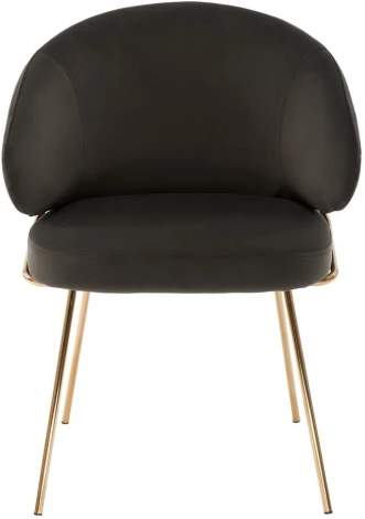 Стул-полукресло Bradex Home Emil графит с золотыми ножками (RF 0544)