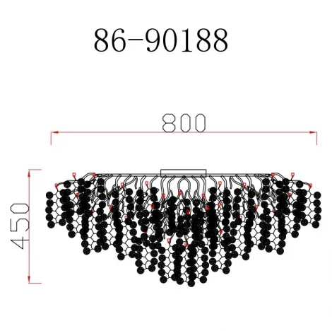 Потолочная люстра Garda Decor Tenera 86-90188