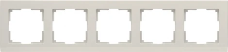 Рамка на 5 постов Stark (слоновая кость) Werkel W0051803 (a050915)