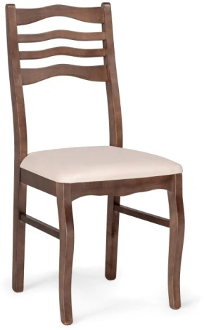 Деревянный стул Woodville Амадиу бежевый / орех 528927