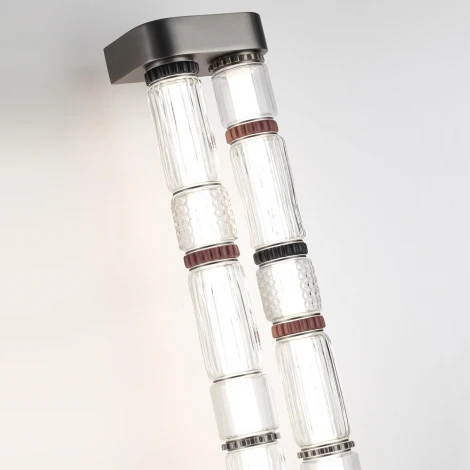 Настенный светильник Odeon Light Collier 5456/60WL темный сатин.никель/терракот/черный LED 60W 4000K