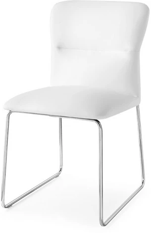 Стул FRIDA CB/1806-SK  MT.P77 CHROMED/  SKUBA S92 OPTIC WHITE, M-City