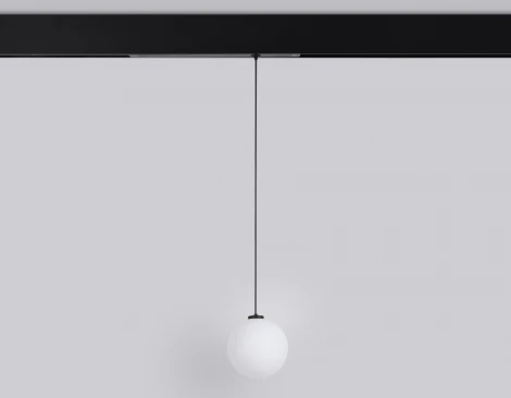 Трековый светильник магнитный светодиодный диммируемый Ambrella TRACK SYSTEM GL1442 (регулировка яркости, 220V, пульт управления, управление смартфоном, умный дом - LampSmart, шар)