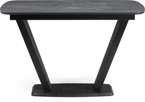 Стол на тумбе Петир (Петир 120(160)х80х75 larka grey / черный) Woodville арт.588012