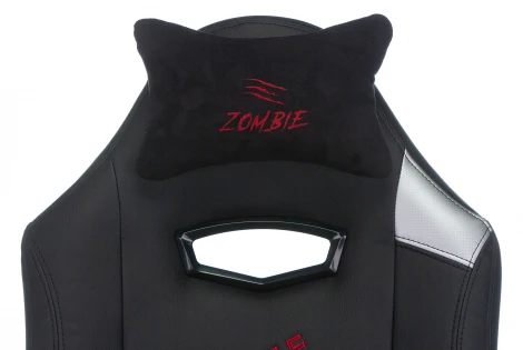 Кресло игровое Zombie HERO BATTLEZONE черный/красный эко.кожа с подголов. крестовина пластик