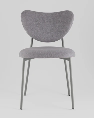 Стул Rina велюр серый каркас серый Stool Group УТ000042341