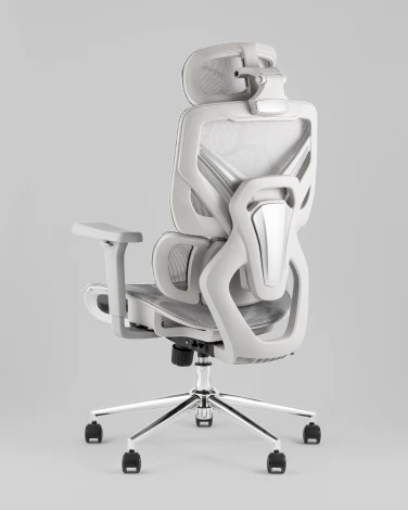 Кресло офисное TopChairs Structo серая сетка Stool Group УТ000042056