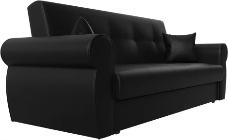 Диван-книжка Лига-019 (Черный/Экокожа) Лига Диванов арт.118386