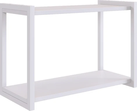 Полка Юниор Mebelson (ЛДСП,Алюминий/Светлое дерево,Белый) арт.P-025.2745